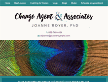 Tablet Screenshot of joanneroyerphd.com